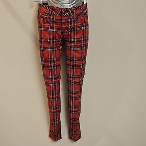 SOLD Tripp NYC Plaid Red Women's Jeans Size 5